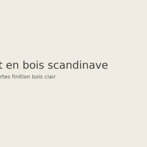 Buffet en bois scandinave