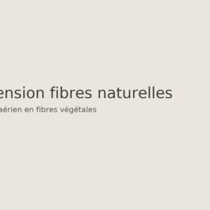 Suspension fibres naturelles