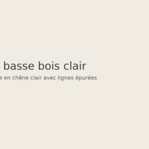 Table basse bois clair
