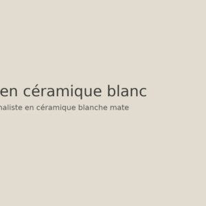 Vase en céramique blanc